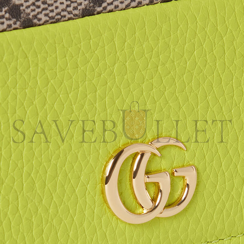 GUCCI GG MARMONT BI-COLOR WALLET ON CHAIN 497985 (20*12.5*4cm)